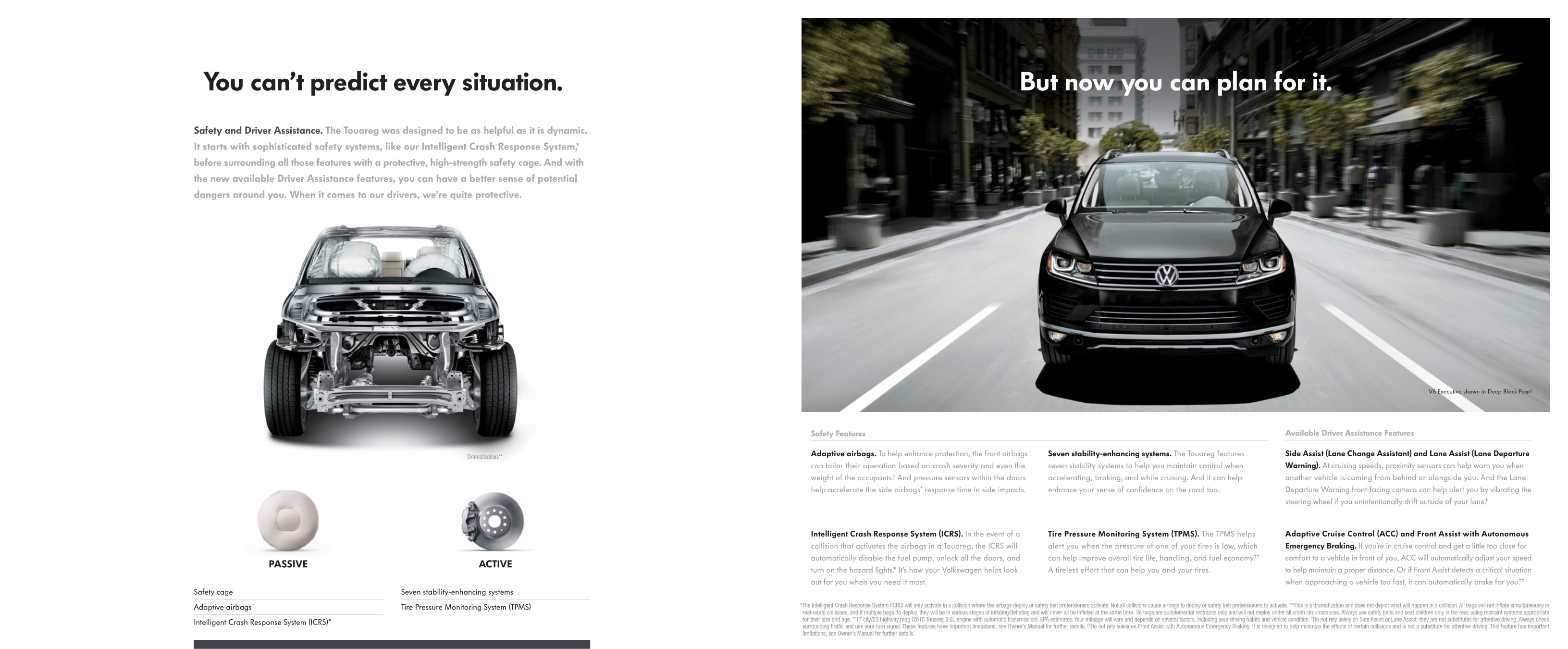 2015 VW Touareg Brochure Page 1
